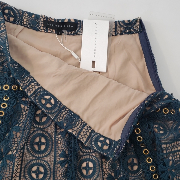 NWT endless rose Revolve Crochet Lace Skirt - Picture 6 of 7